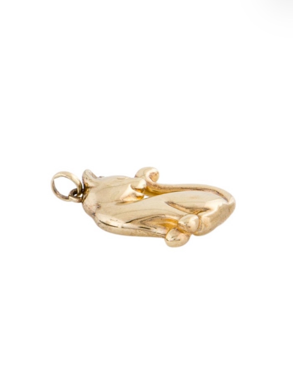 14k Gold Cat 1.25” Charm Pendant 3 Grams 585 - Picture 11 of 11